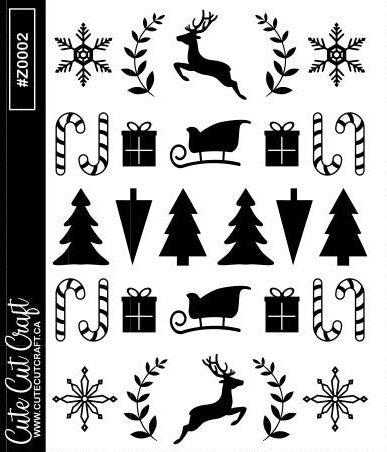 Christmas Foil || Deco Sheet