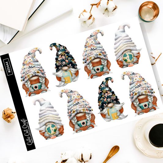 XL Worldly Gnomes || Deco Sheet