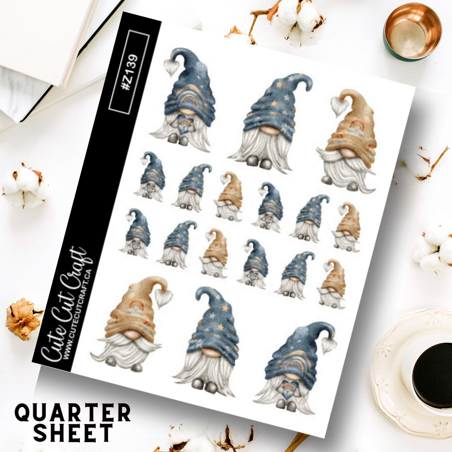 Nighttime Gnomes || Deco Sheet