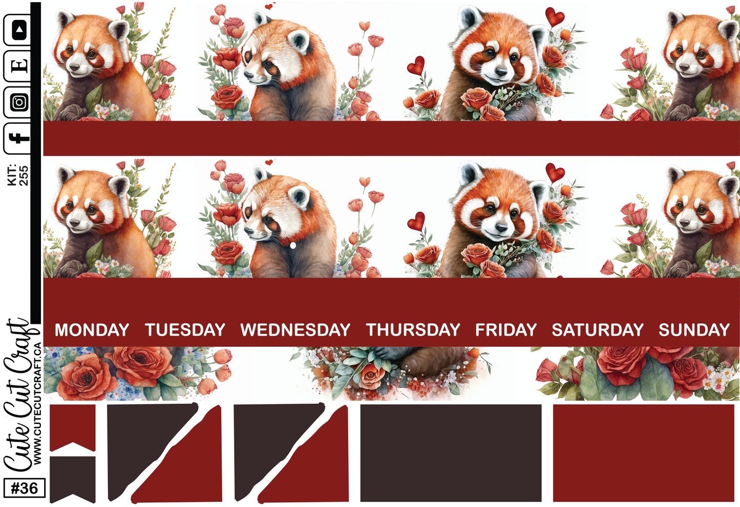Panda Love #255 || 7x9 Monthly