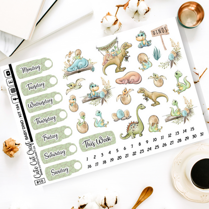 Baby Dino #184 || Date Covers & Deco