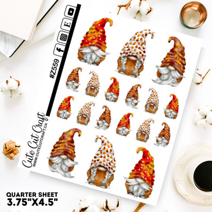 Autumn Gnomes || Deco Sheet