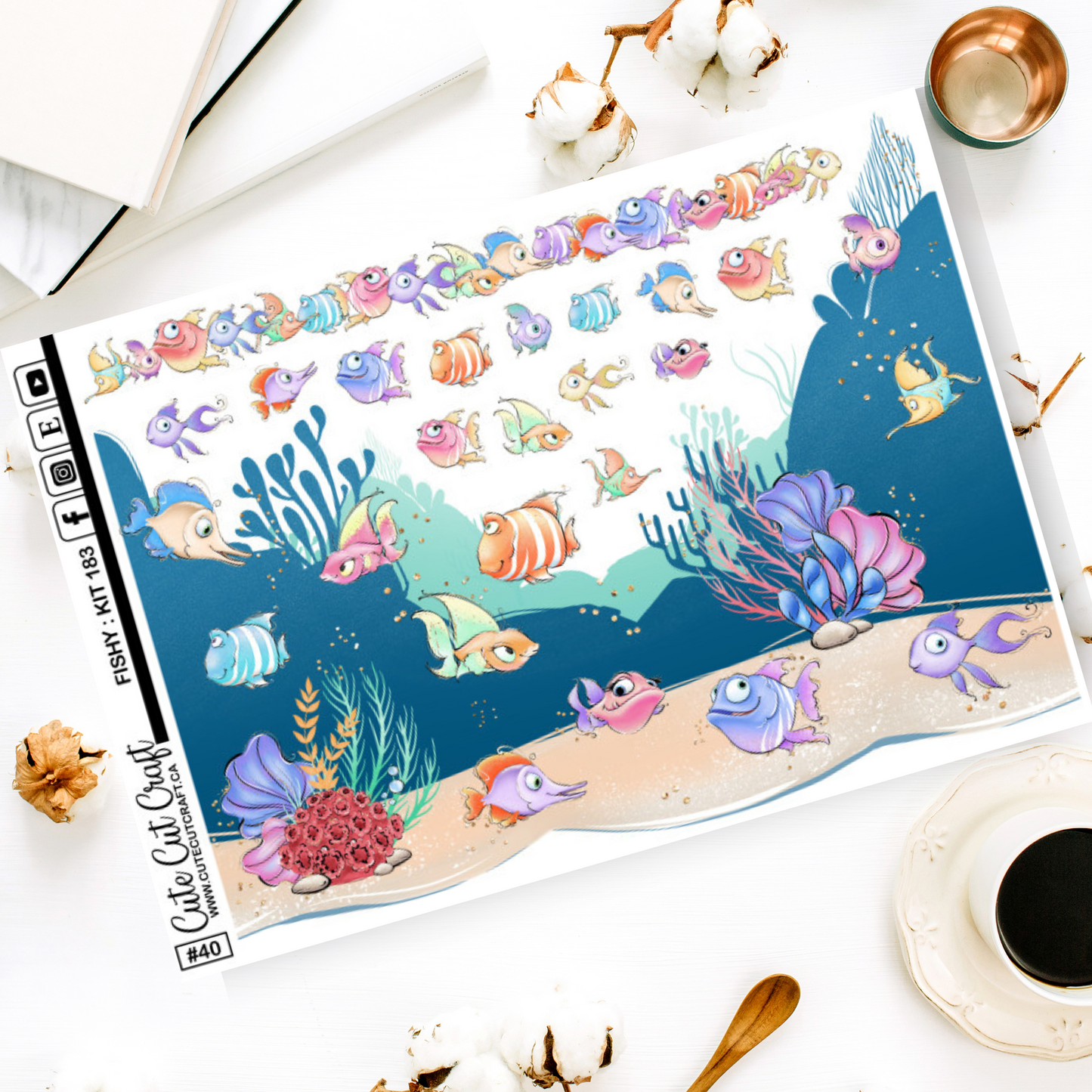 Fishy #183 || XL Deco Sheet