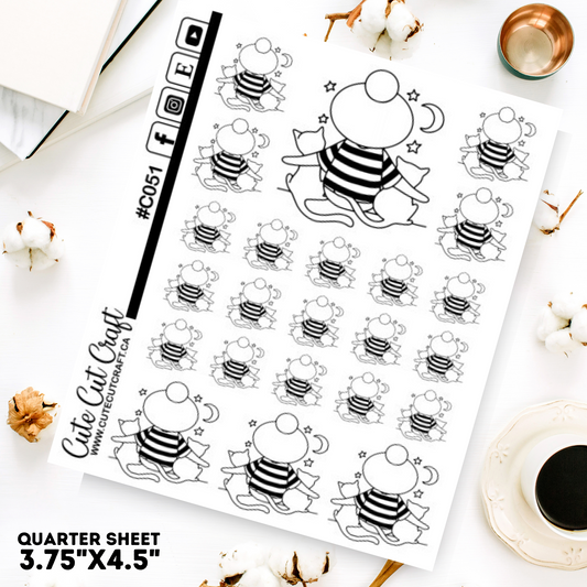 Night Cats || Planner Paige 2000