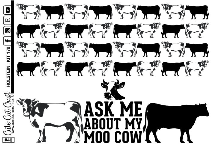 Holstein #178 || XL Deco Sheet