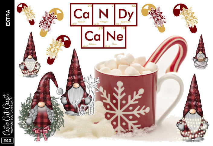 Candy Cane #155 || XL Deco Sheet