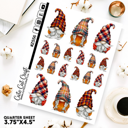 Fall Plaid Gnomes || Deco Sheet