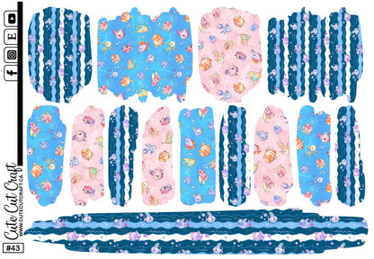 Fishy #183 || XL Brush Stroke Sheets