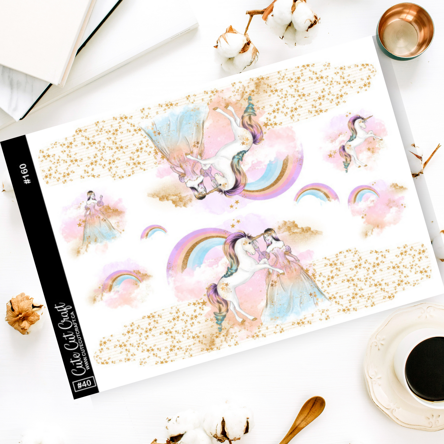 Unicorns #160 || XL Deco Sheet