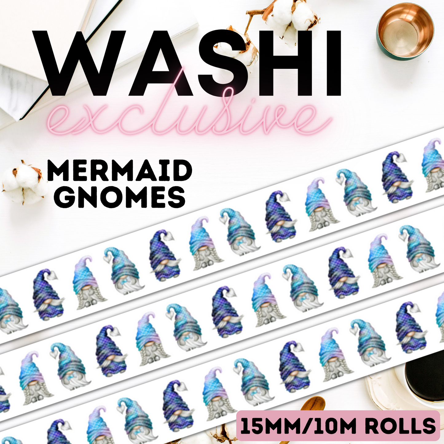 Mermaid Gnome || CCC Washi Tape