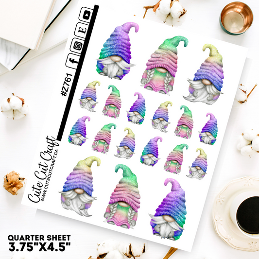 Pastel Glitter Gnomes 2000