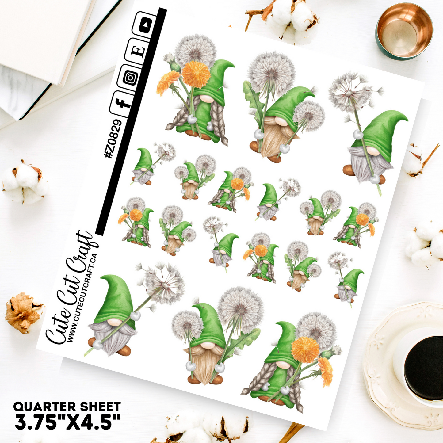 Green Dandelion Gnomes