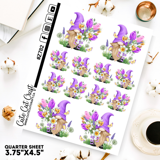 Easter Tulip Butterfly Gnomes