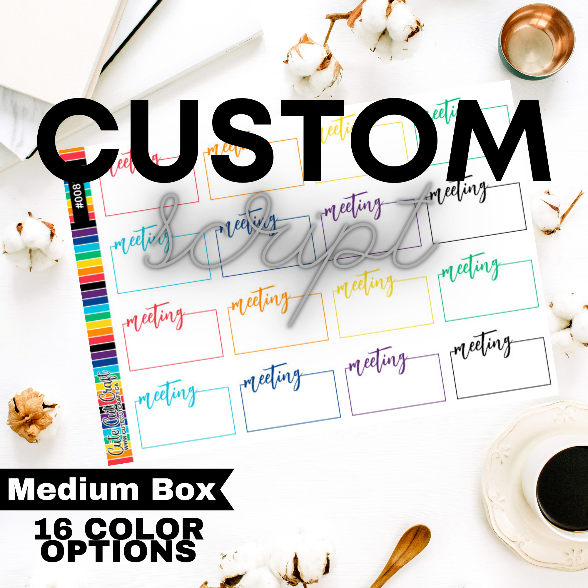 Scriptbox Desin Custom Script Medium Box || Script Boxes – Cute Cut Craft