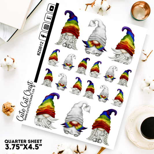 Stripe Rainbow Gnomes