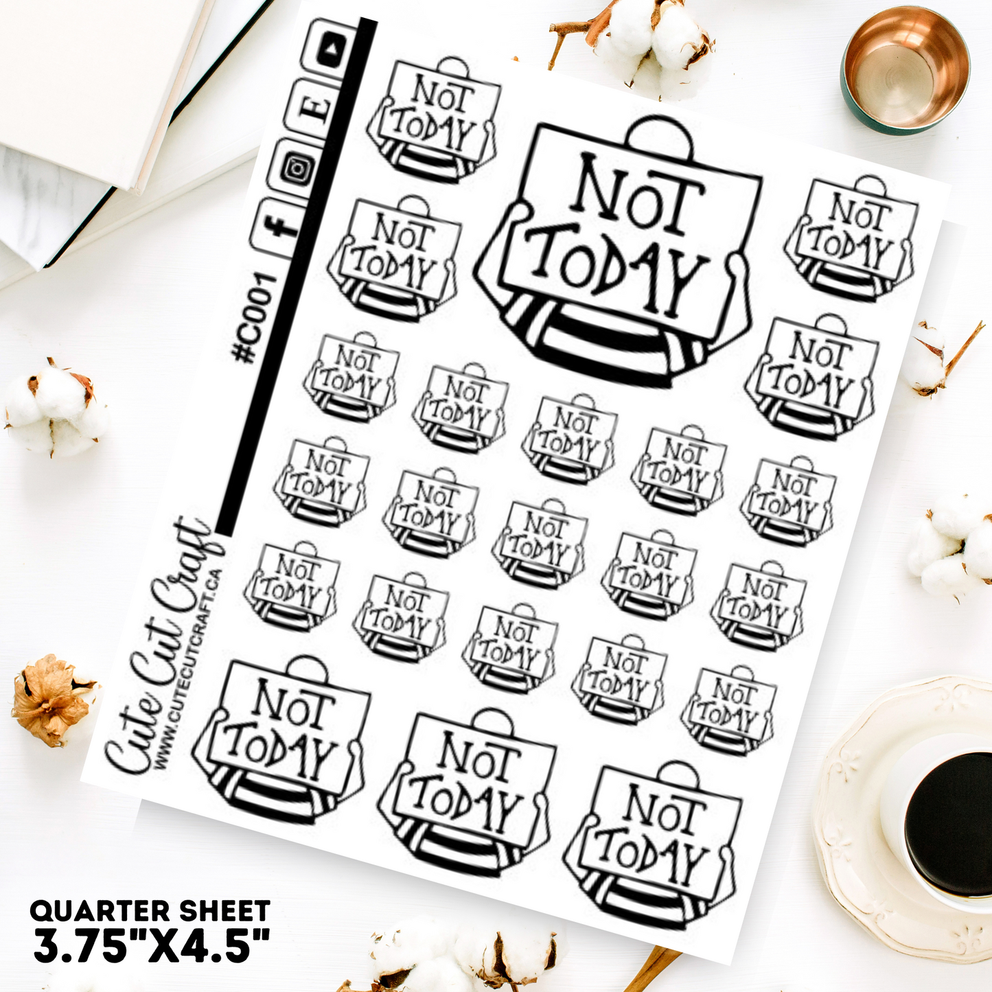 Not Today || Planner Paige