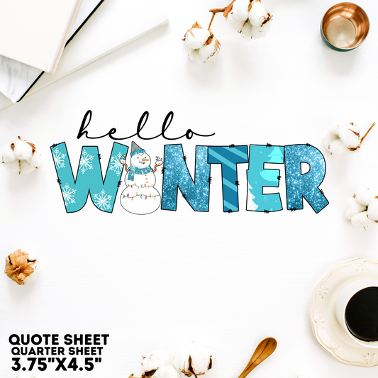 Winter Quote Sheet 7