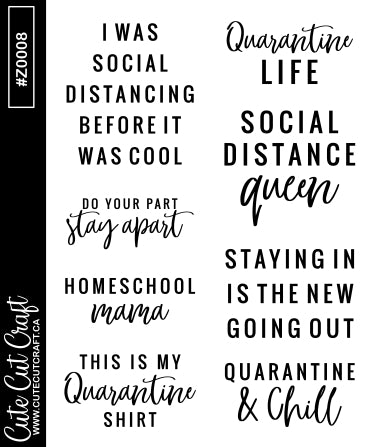 Quarantine 1 || Quote Sheet