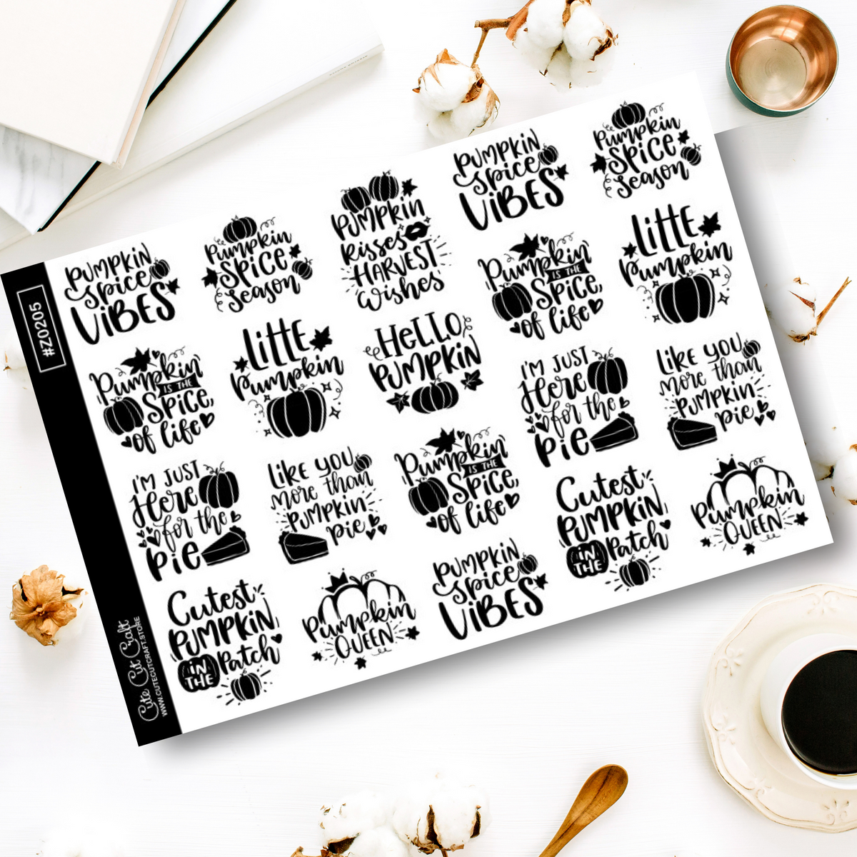 Pumpkin Quotes || Deco Sheet