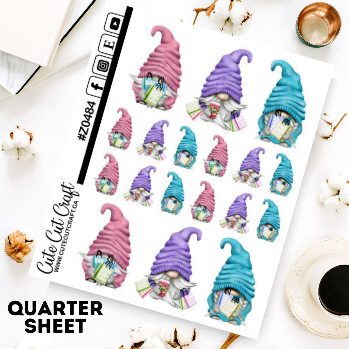 Sale Gnomes || Deco Sheet