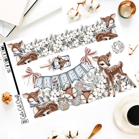 Oh Deer #226 || XL Deco Sheet