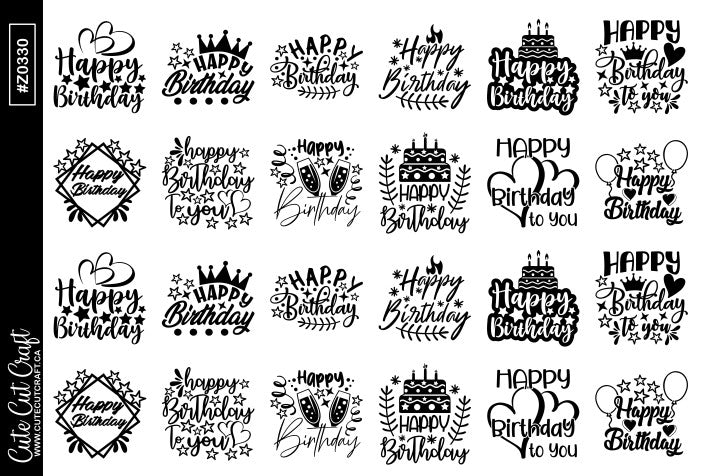 Birthday Quotes || Deco Sheet