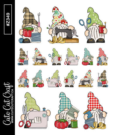 Sewing Gnomes || Deco Sheet