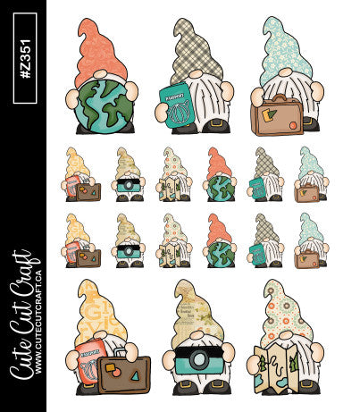 Travel Gnomes || Deco Sheet