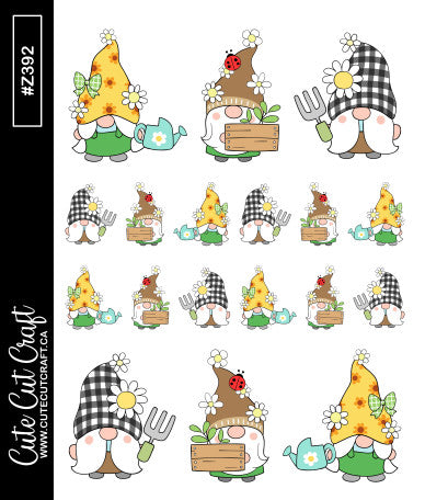 Garden Gnomes || Deco Sheet