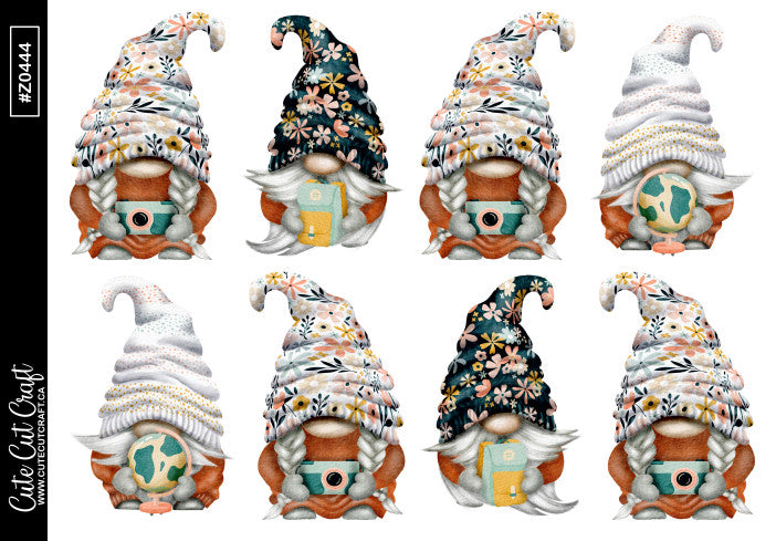 XL Worldly Gnomes || Deco Sheet