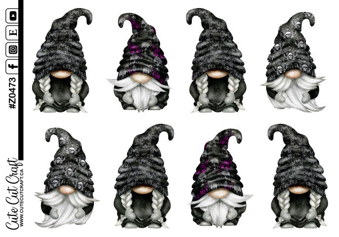 XL Gothic Gnomes || Deco Sheet