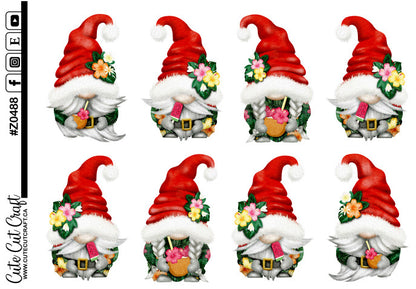 XL Summer Santa Gnomes