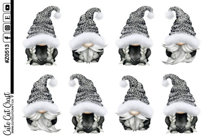 XL Snow Leopard Gnomes
