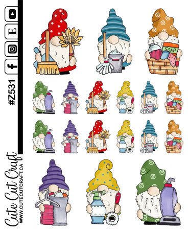 Cleaning Gnomes || Deco Sheet