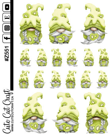 Kiwi Gnomes || Deco Sheet