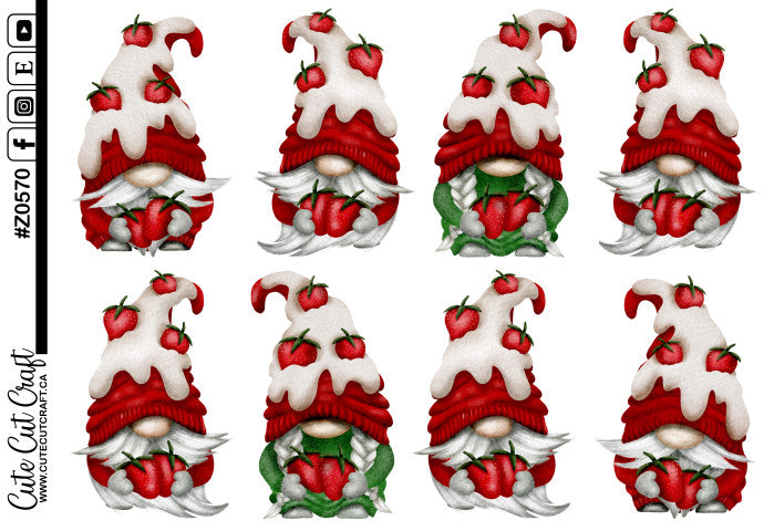 XL Strawberry Gnomes