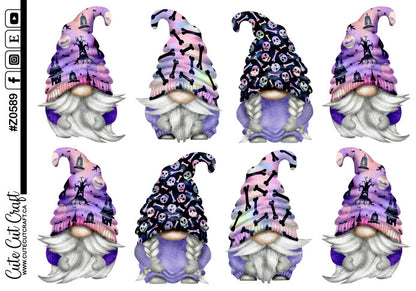 XL Purple Halloween Gnomes