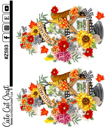 Fall Tiered Tray Gnomes