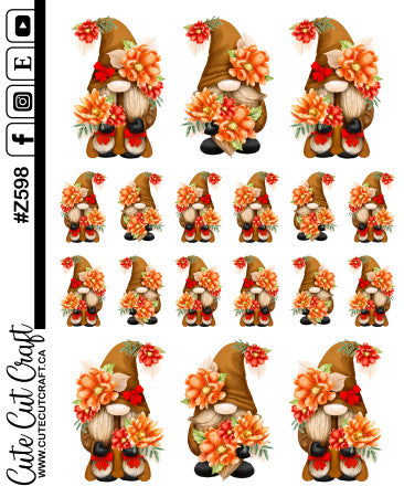 Fall Flower Gnomes