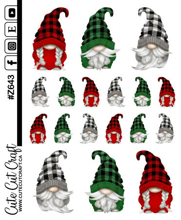 Winter Plaid Gnomes