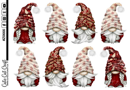 XL Winter Red Gnomes
