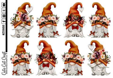 XL Fall Flower Gnomes