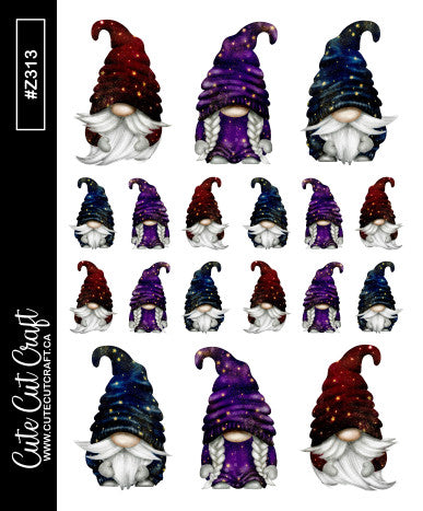 Galaxy Gnomes || Deco Sheet