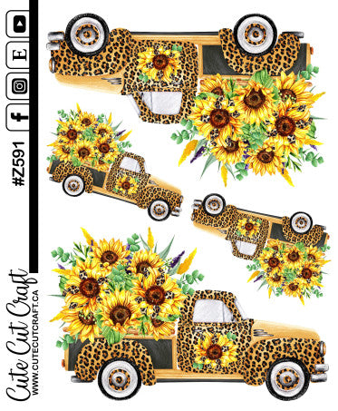 Sunflower Truck Gnomes