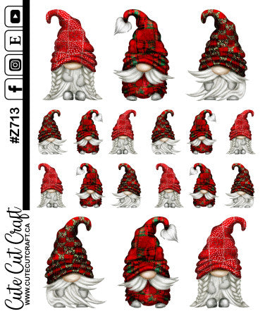 Red Patchwork Gnomes