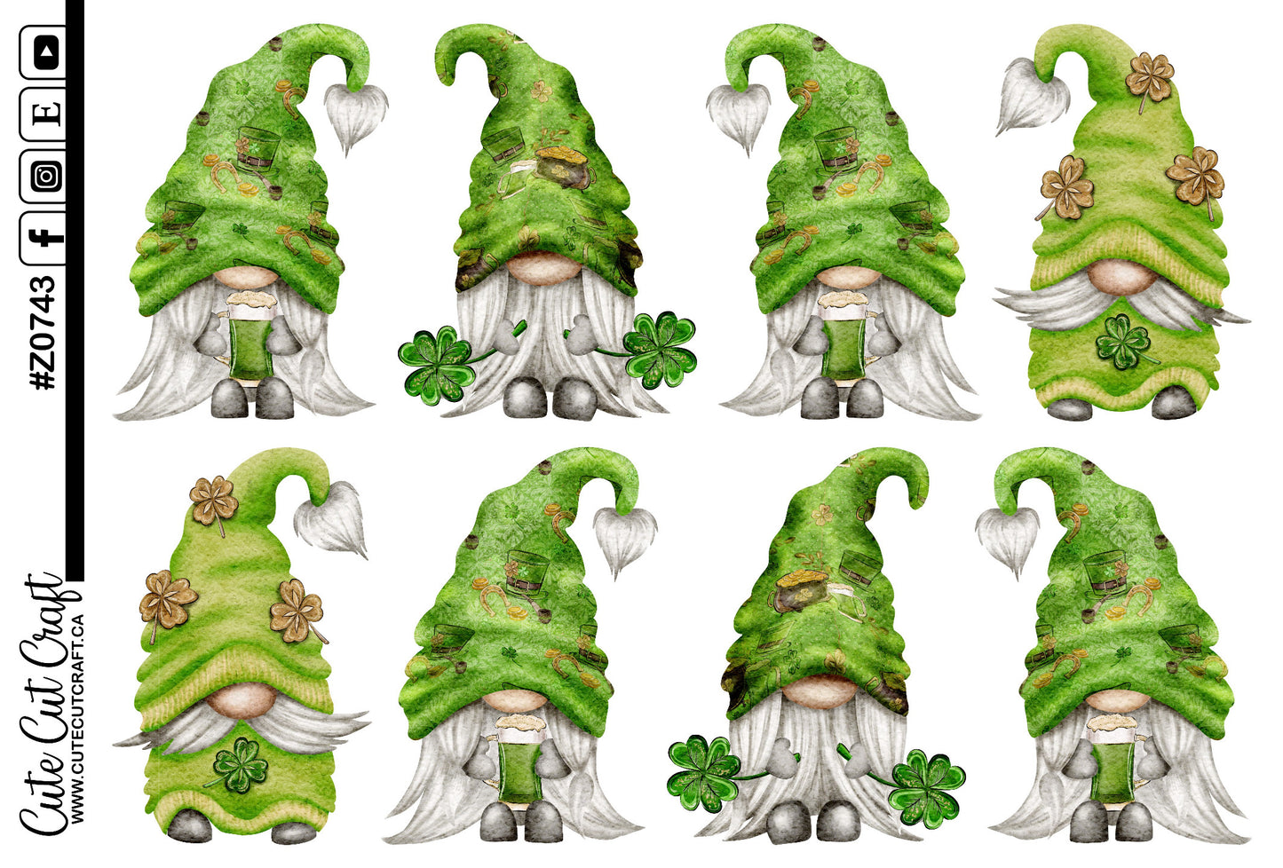 XL Green Beer Gnomes