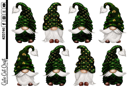 XL St Patrick's Green Gnomes