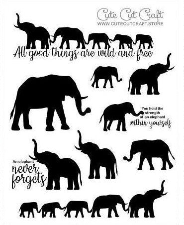 Elephants #017 || Deco Sheet