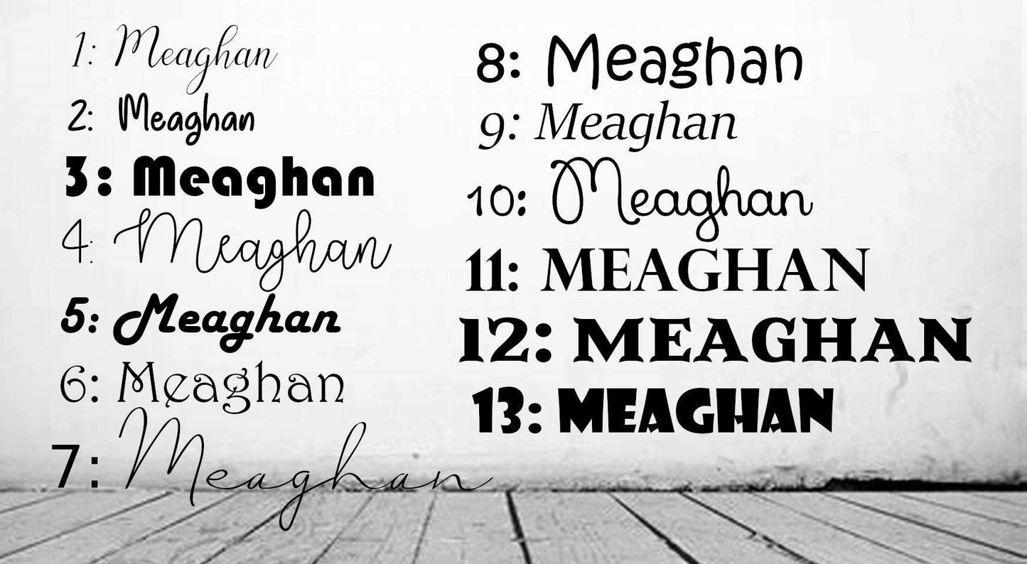 Foiled || Personalized Name Decal