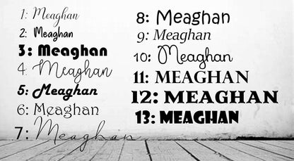 Foiled || Personalized Name Decal